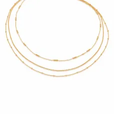 Многослойная цепочка на шею