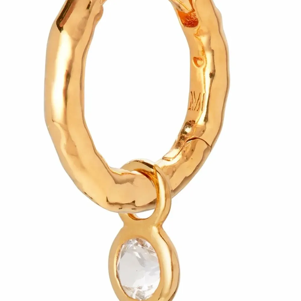 Серьги-хагги с камнями