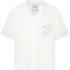 Рубашка с короткими рукавами и вышивкой