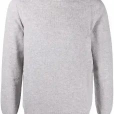 Шерстяной джемпер в рубчик