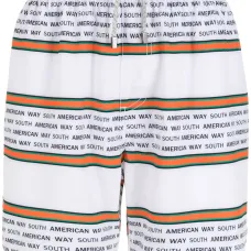 Полосатые плавки-шорты с кулиской