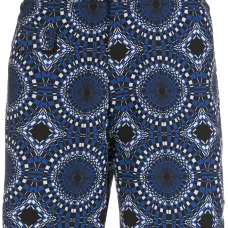 Плавки-шорты с абстрактным принтом