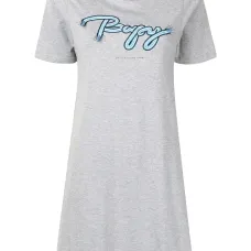 платье-футболка с вышитым логотипом