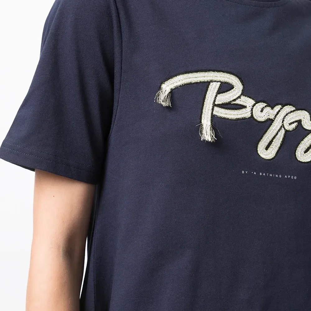 платье-футболка с вышитым логотипом