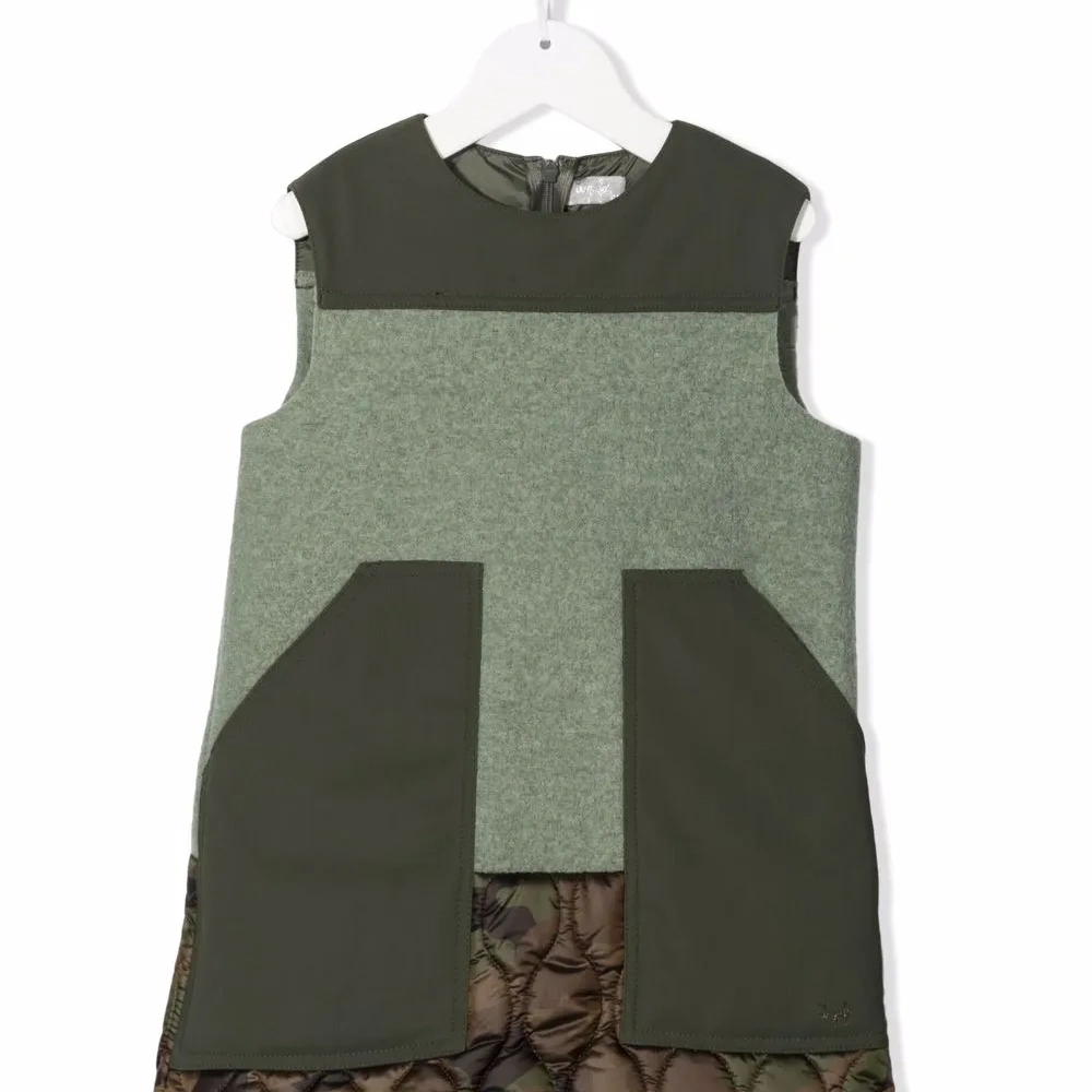 платье без рукавов в технике пэчворк