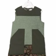 платье без рукавов в технике пэчворк