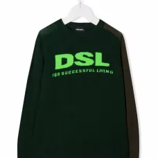 джемпер вязки интарсия с логотипом