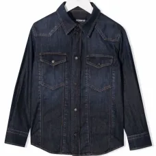 Джинсовая рубашка на пуговицах Джинсовая рубашка на пуговицах