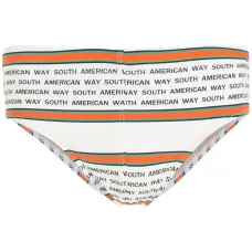 Плавки в полоску с надписью Плавки в полоску с надписью