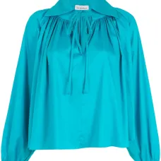 Блузка с длинными рукавами и сборками Блузка с длинными рукавами и сборками