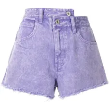 Джинсовые шорты с эффектом потертости Джинсовые шорты с эффектом потертости