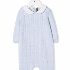 Шерстяной ромпер фактурной вязки