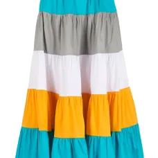 Расклешенная юбка в полоску