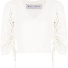 Топ с присборенными рукавами Топ с присборенными рукавами