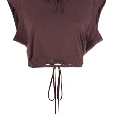 Укороченная блузка с капюшоном Укороченная блузка с капюшоном