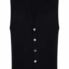 Шерстяной жилет с V-образным вырезом