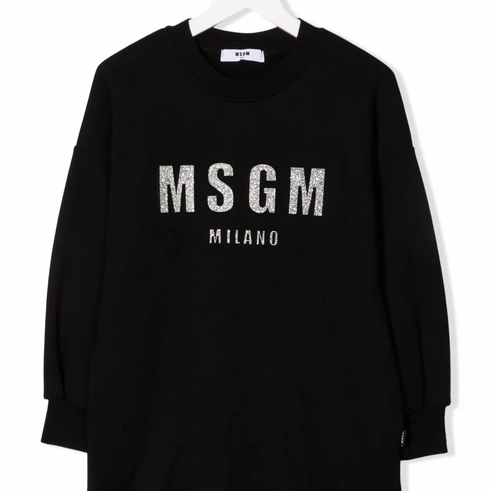 платье-толстовка с логотипом