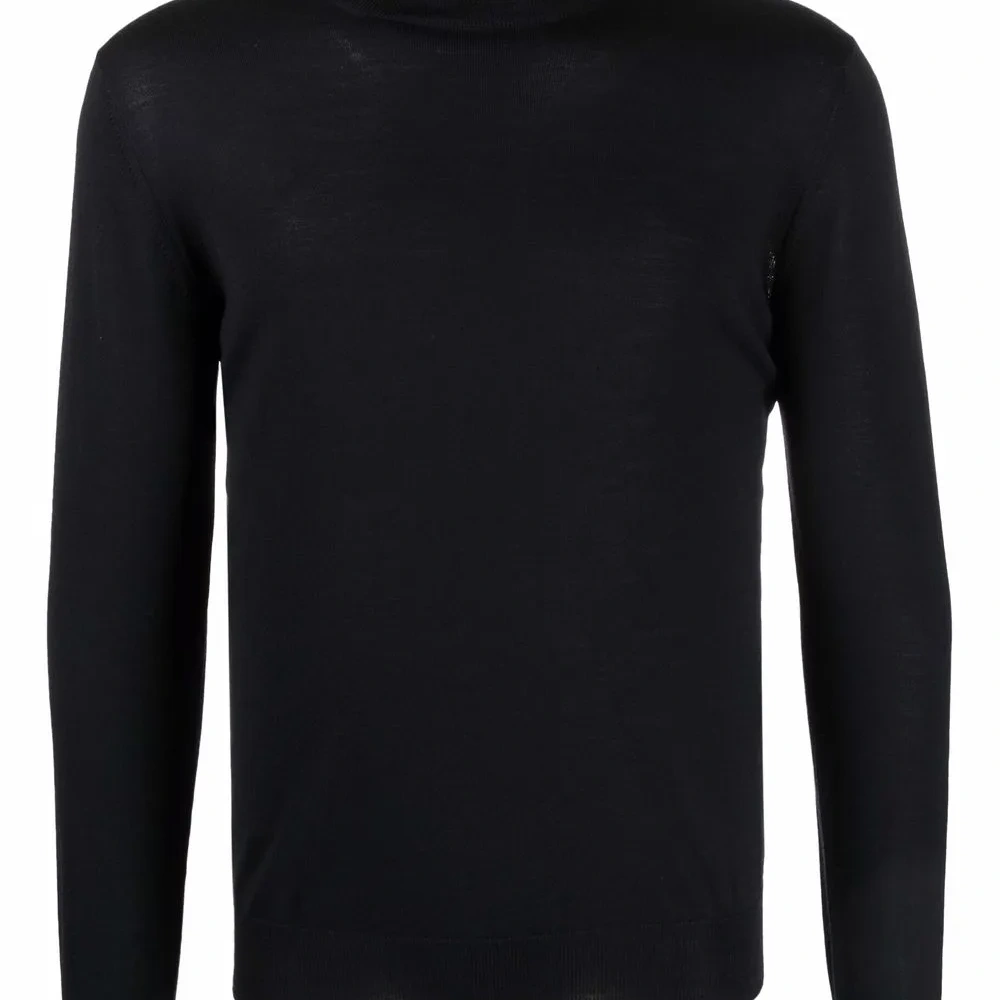 Шерстяной джемпер с высоким воротником