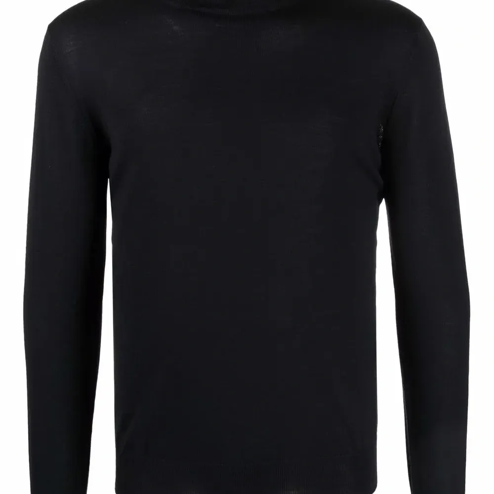 Шерстяной джемпер с высоким воротником