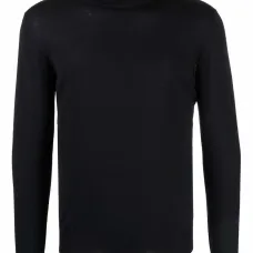 Шерстяной джемпер с высоким воротником