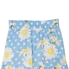 Шорты с оборками и цветочным принтом