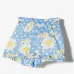 Шорты с оборками и цветочным принтом