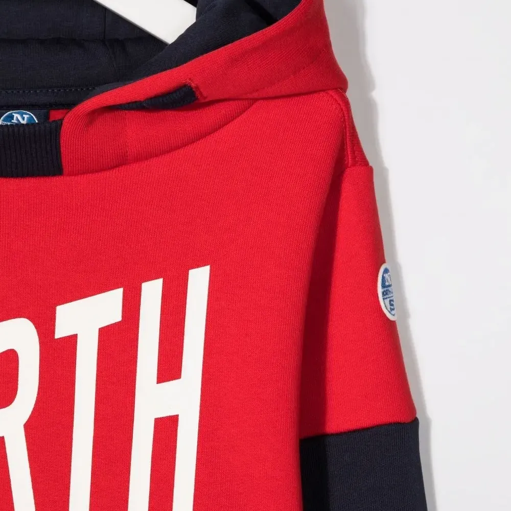 Худи в стиле колор-блок с логотипом