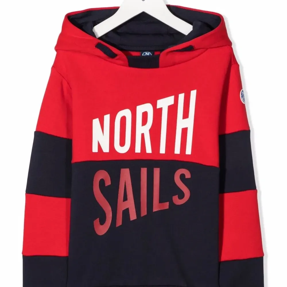 Худи в стиле колор-блок с логотипом