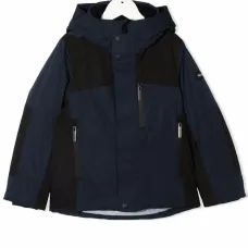 куртка в стиле колор-блок с капюшоном