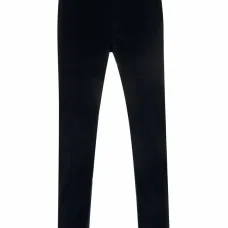 Бархатные брюки кроя слим