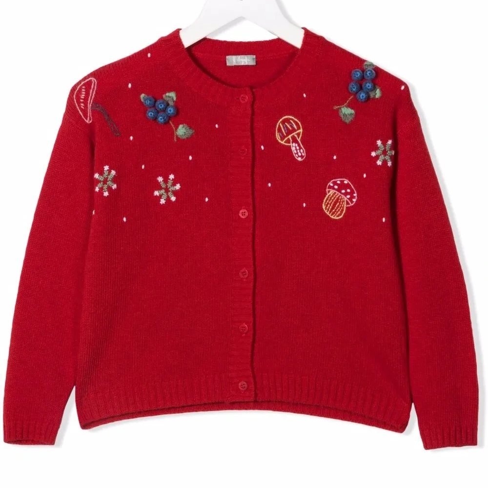 кардиган с вышивкой