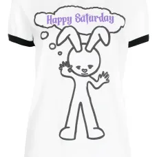 футболка с принтом Happy Sunday