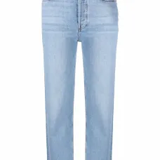 Прямые джинсы средней посадки