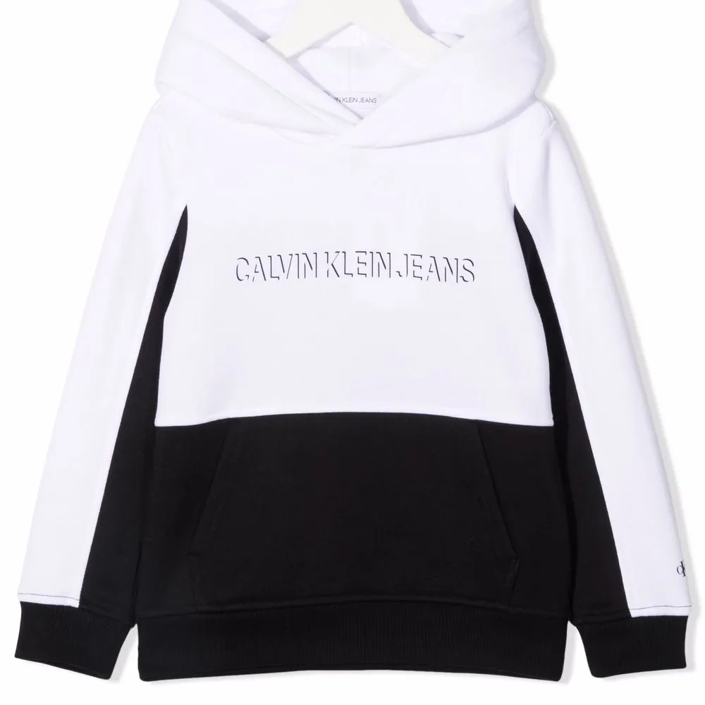 худи в стиле колор-блок с логотипом