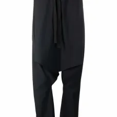 Брюки с кулиской и низким шаговым швом