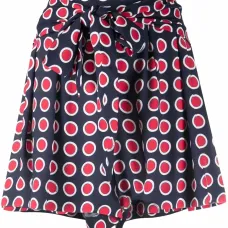 Шорты строгого кроя с геометричным узором Шорты строгого кроя с геометричным узором