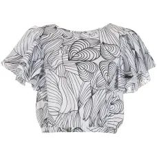 Укороченная блузка Sabiá с принтом