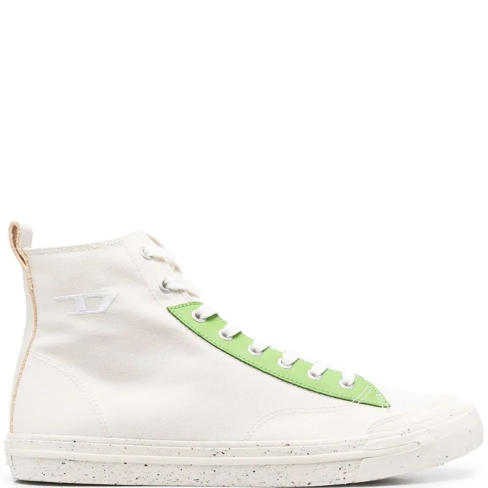 Высокие кроссовки в стиле колор-блок