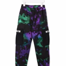 Спортивные брюки с принтом тай-дай