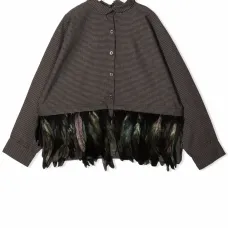 рубашка с перьями рубашка с перьями