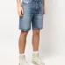 Джинсовые шорты с эффектом потертости
