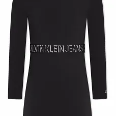 платье с длинными рукавами и логотипом платье с длинными рукавами и логотипом