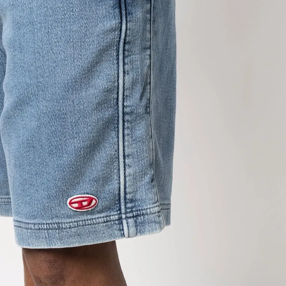 Джинсовые шорты с нашивкой-логотипом