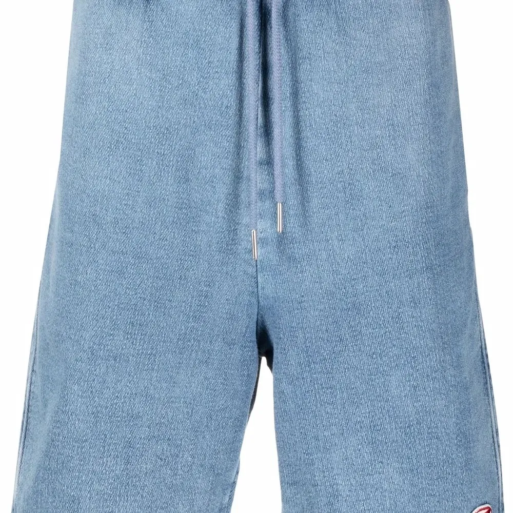 Джинсовые шорты с нашивкой-логотипом