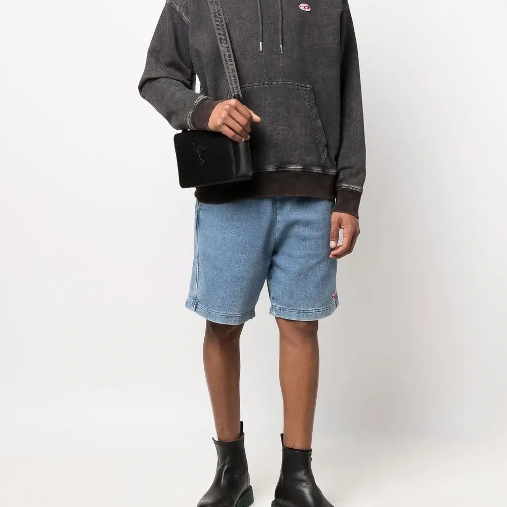 Джинсовые шорты с нашивкой-логотипом