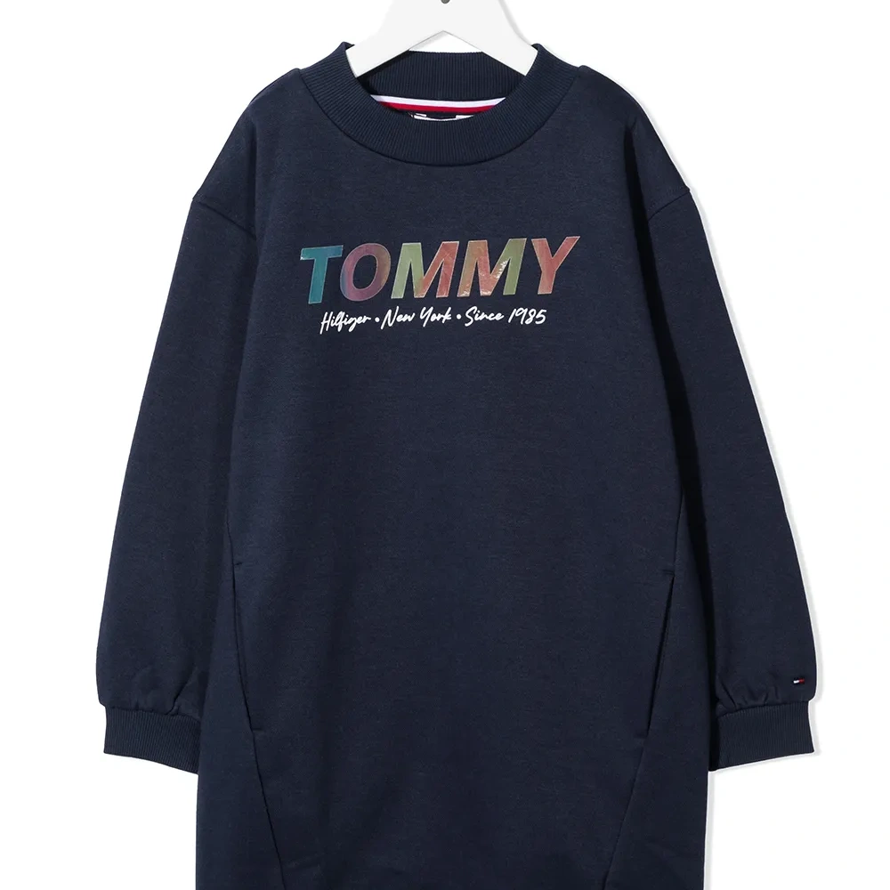 платье-толстовка с логотипом