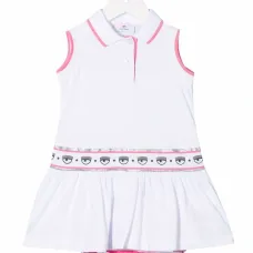 Платье Logomania с воротником поло Платье Logomania с воротником поло