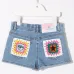Джинсовые шорты с нашивкой