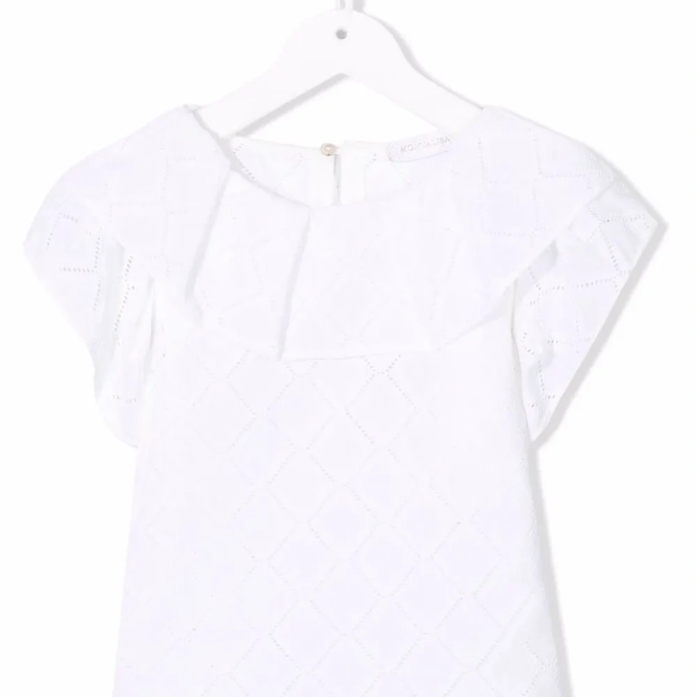 Топ с английской вышивкой