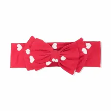 Повязка на голову с бантом и узором Повязка на голову с бантом и узором